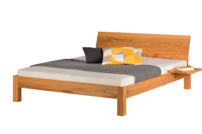Massivholzbett Rion Edge Kernbuche