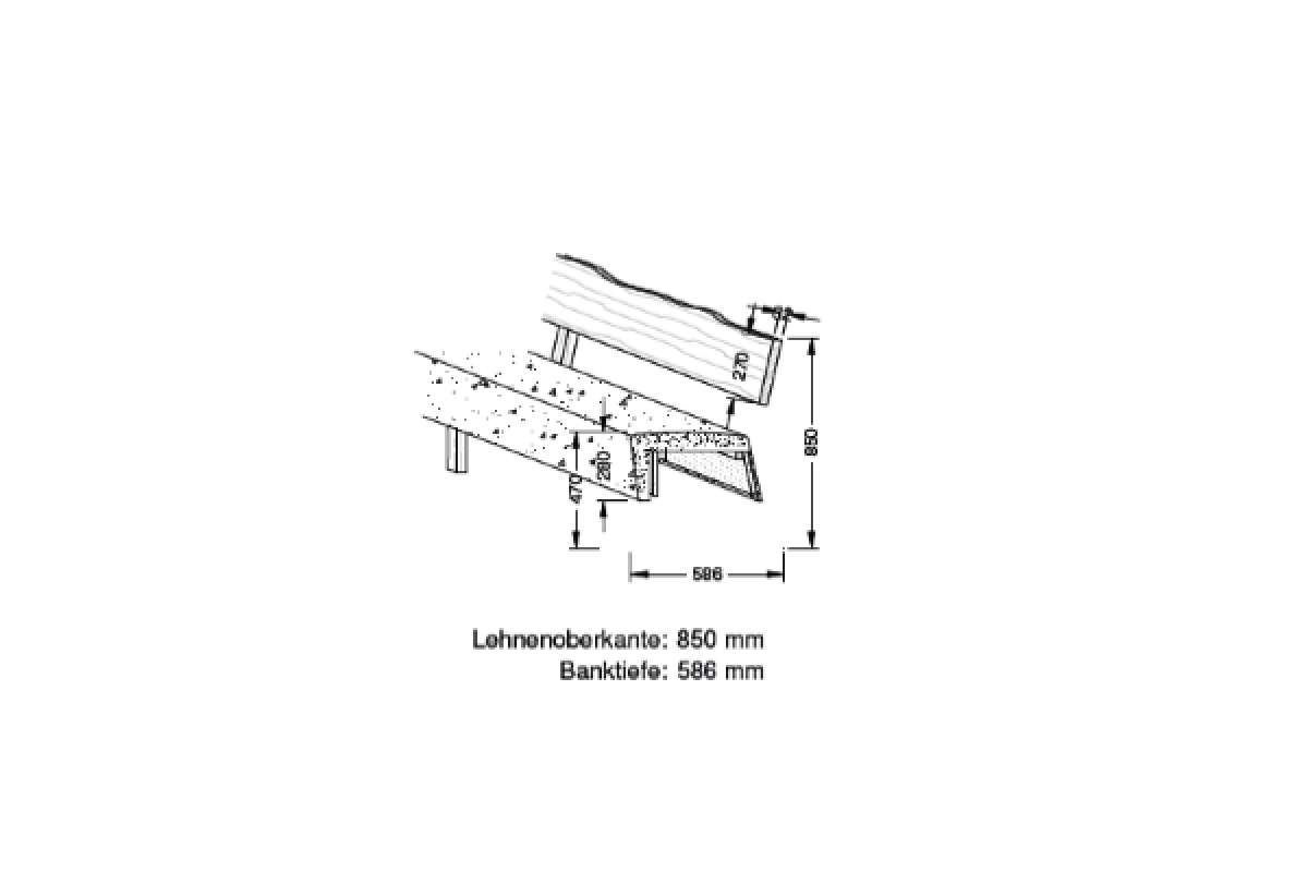 Beschreibung Massivholz Sitzbank Loft